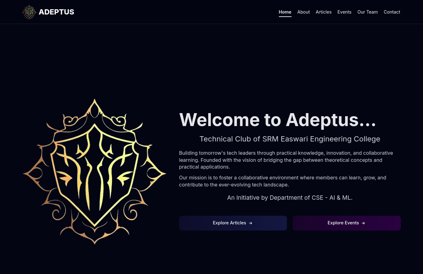 ADEPTUS - A Technical Community